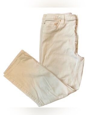 ANN TAYLOR LOFT STRAIGHT LEG JEANS STRETCH TAN 6